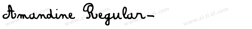 Amandine Regular字体转换
